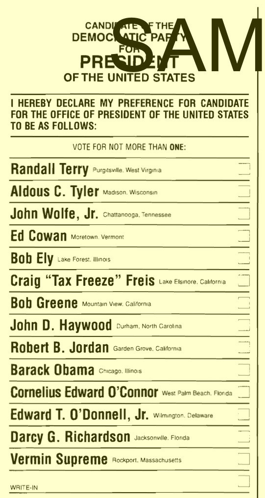  ... is running unopposed in the NH PRIMARY? (click pic for larger image