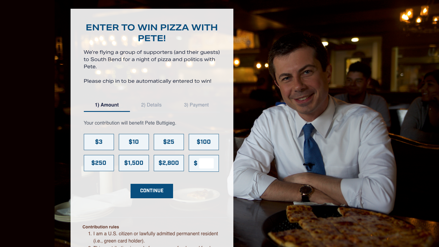 enter to win pizza with pete